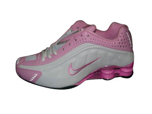 nike shox rosa e branco